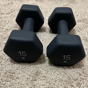 15 pound dumbells